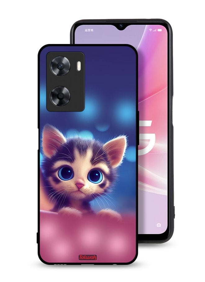 Tolwak - Oppo A77s Protective Case Cover Little Cat - Image 1