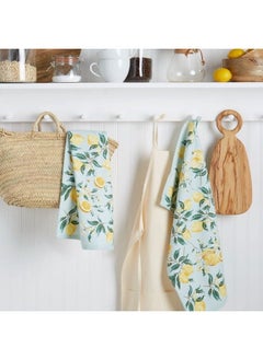 Martha stewart Dual Purpose Kitchen Towel 2Pack Set Lemon Whimsy 16"X28"  - Image 3