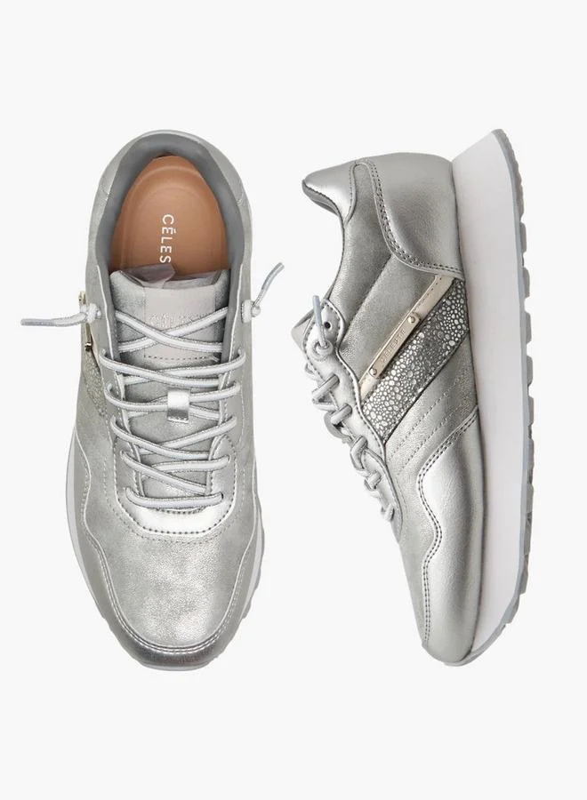Women Lace-Up Ankle Sneakers