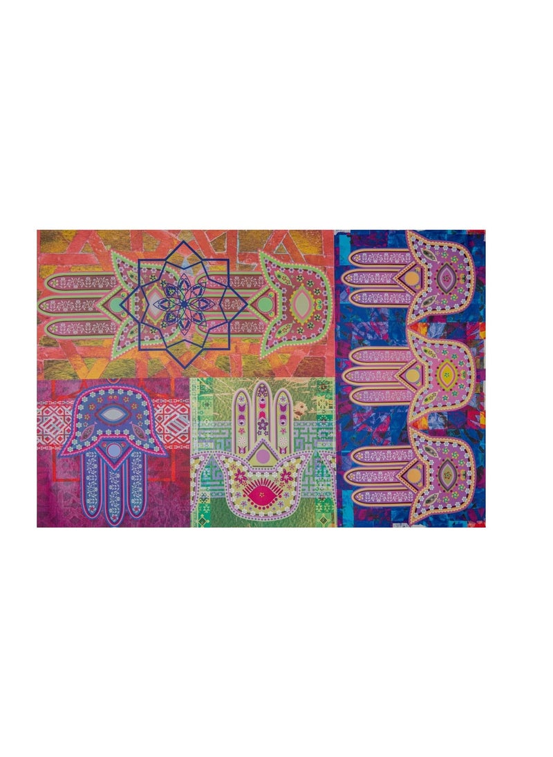 Generic - Fatima Hand The hand Khamsa particularly the open right hand is a sign of protection that also represents blessings power and strength Canva Print 90 x 60 cm Without Frame - Image 1
