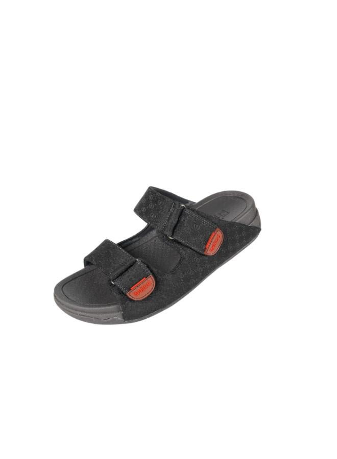 barjeel uno 008-3531 Barjeel Mens Casual Sandals 20272A Black - Image 1
