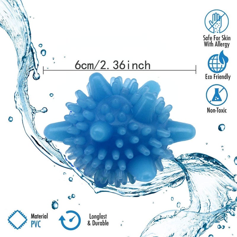Navaliya Navaliya Washer BallsReusable TangleFree EcoFriendly Laundry Scrubbing BallsSolid Colorful Laundry Washing Balls Enhance Your Machine Cleaning Power 10 Pcs Soft polyvinyl_chloride  - Image 2