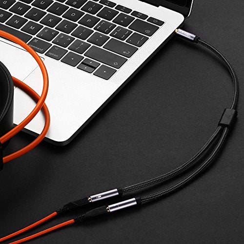 DUKABEL Headsets Splitter Adapter, 3.5mm Jack Separate Headphone & Mic Plug Adapter 3.5mm Combo Audio Adapter Cable for PS4 Gaming Headset PC Xbox One Laptop -<11inch/30CM> - Image 3