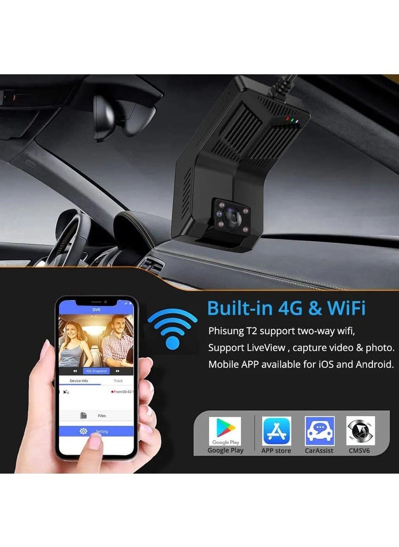 UKMASTER - شاشة أمامية داخلية للسائق لسيارة أجرة أو سيارة أو شاحنة 4G | WiFi GPS IR Night Vision Android Liveview، كاميرا DVR مع منصة CMSV6 CMSV7 - Image 1