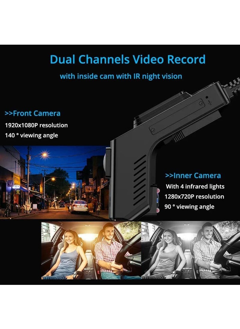 UKMASTER - شاشة أمامية داخلية للسائق لسيارة أجرة أو سيارة أو شاحنة 4G | WiFi GPS IR Night Vision Android Liveview، كاميرا DVR مع منصة CMSV6 CMSV7 - Image 1