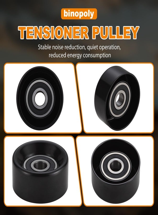 binopoly 36227 Belt Tensioner/Idler Pulley for 2002-2011 Buick Rainier Chevy Trailblazer Chrysler Pacifica GMC Envoy #89059 89811 24576968 4861643AB 4861643AC 24577515 - Image 5