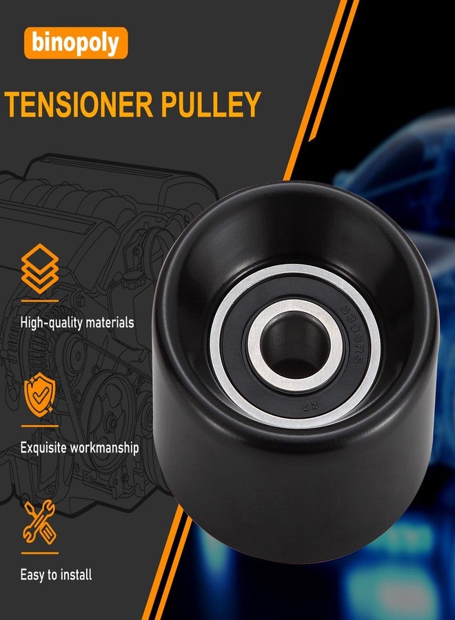binopoly 36227 Belt Tensioner/Idler Pulley for 2002-2011 Buick Rainier Chevy Trailblazer Chrysler Pacifica GMC Envoy #89059 89811 24576968 4861643AB 4861643AC 24577515 - Image 4