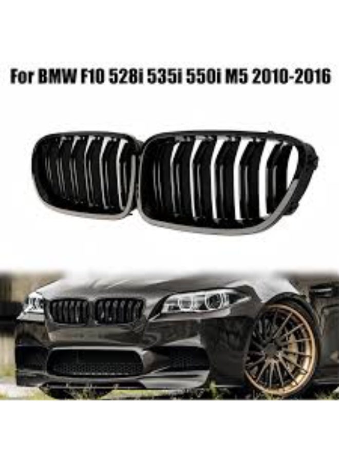 بي إم دبليو شبكة أمامية الشكل لسيارة BMW F10، لون أسود لامع - Image 3