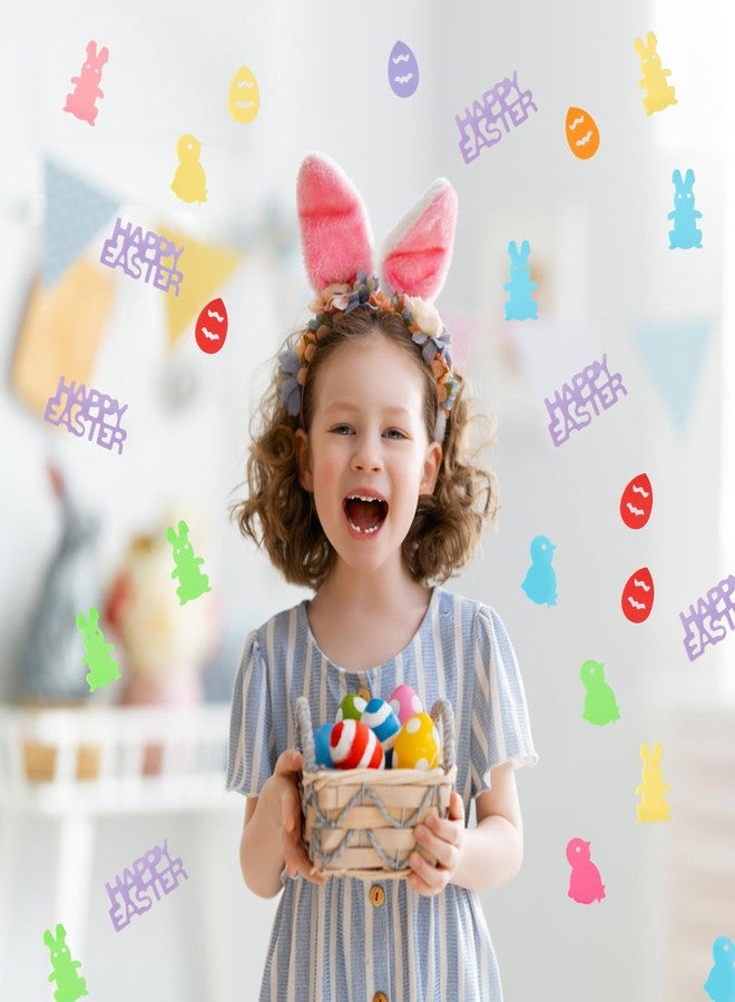 Lasuroa 400pcs Easter Confetti, Rabbit Egg Chicken Shaped Paper Confetti, Multicolor, Easter Occasion - Image 5