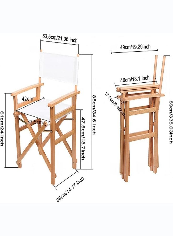 TBACW 2 Set (4pcs) 20.86''L X 16.14''W Directors Chair Canvas Replacement Covers Kit for Directors Chairs Movie Chair Replacement Canvas Oxford Cloth Cover for Home Director Chair - Image 3