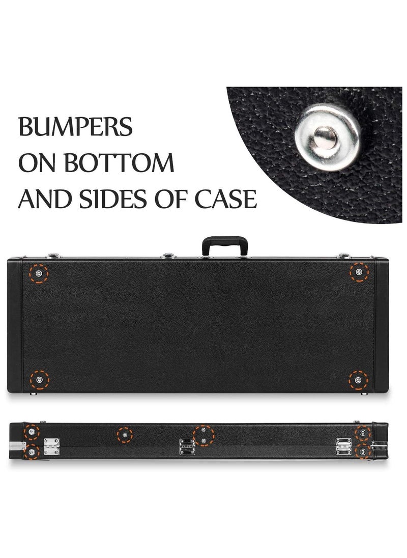 Mike Music Mike Music 40 inch electric guitar leather case with lock (Black)  - Image 3