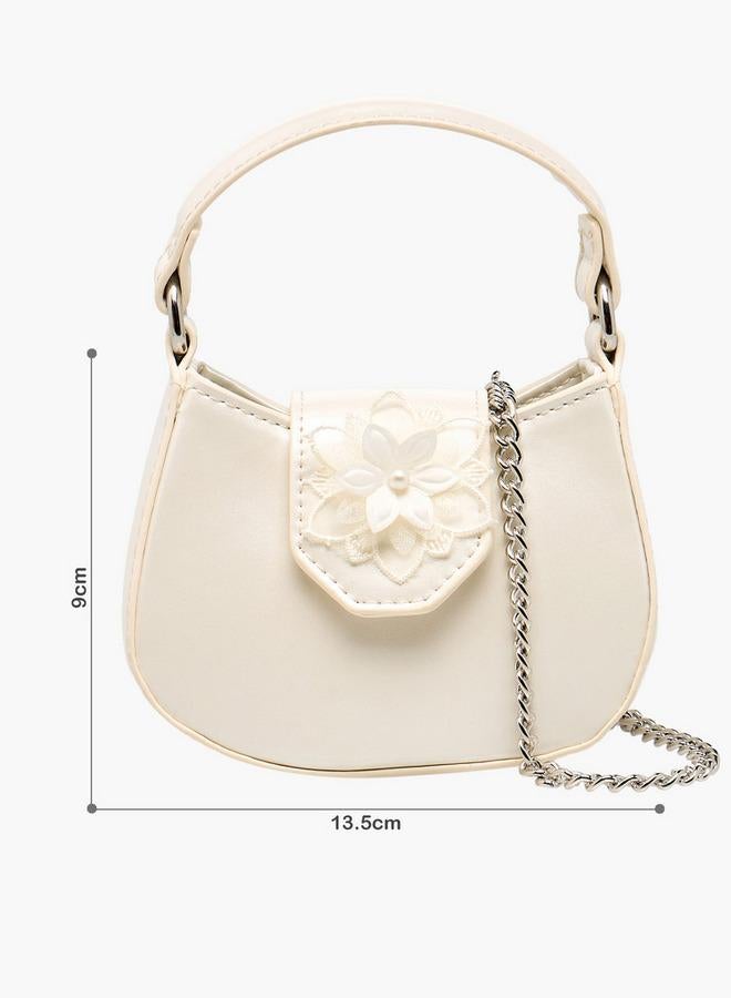 فلورا بيلا من شو إكسبرس حقيبة كروس بودي فلورا بيلا بتطريز زهري وحزام سلسلة من مجموعة رمضان - Image 2