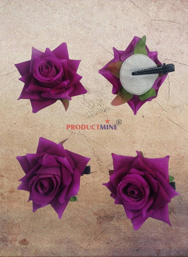 PRODUCTMINE® BIG ROSE ALLIGATOR CLIPS - PURPLE - 4 PC - Image 5