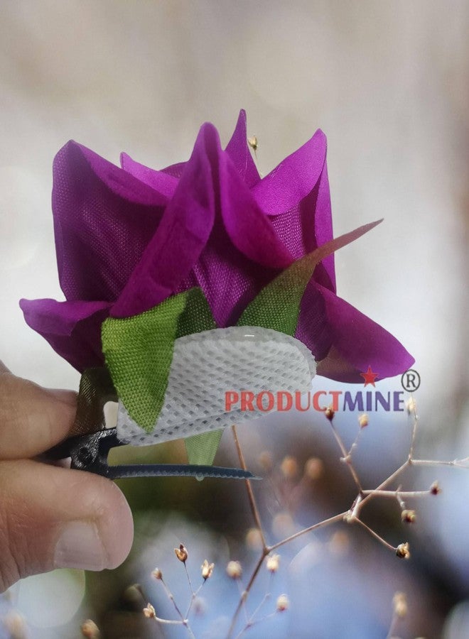 PRODUCTMINE® BIG ROSE ALLIGATOR CLIPS - PURPLE - 4 PC - Image 3