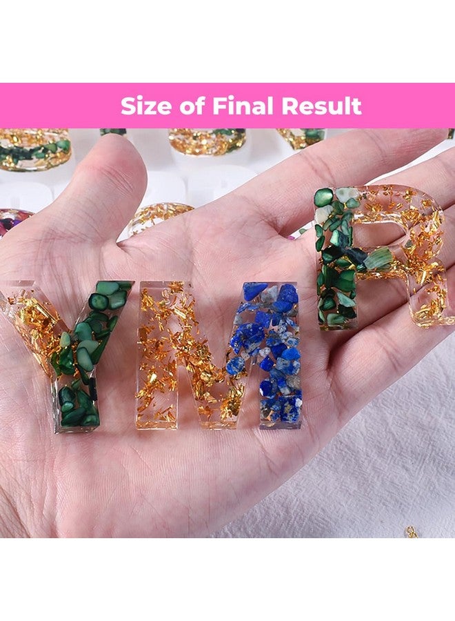 Oytra Resin Keychain Making Kit Set with Alphabet Mould Gold Flakes Materials Art Beginners Gift - Image 5