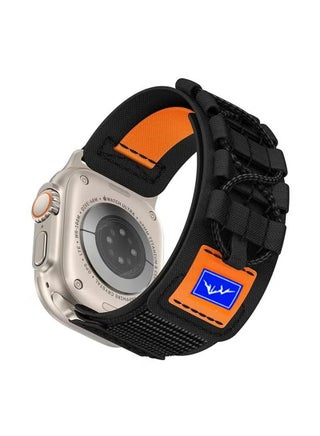 Rugged Nylon Band for Apple Watch Ultra 2,Compatible with 49mm,45mm,44mm,42mm Models,Sport Solo Loop Velcro Woven Strap for iWatch Series 10 46mm,9 8 7 45mm,SE2 SE 6 5 4 44mm,3 2 1 42mm Black - pzsku/Z7348C11DEC4ED47BF16EZ/45/_/1734752285/5f883010-2293-4036-b7c7-916ca245494a