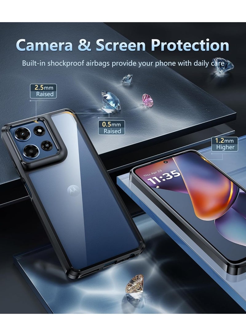 Case Compatible with Infinix Note 50/ Note 50 Pro, [Droproof] [Sweat-Proof] [Fingerprint-Proof] Shockproof Protective Phone Case Fits Infinix Note 50/ Note 50 Pro,Black - Image 3