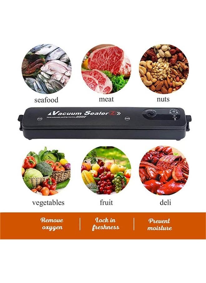 Upgraded Automatic Food Preservation Vacuum Sealer Machine - Black