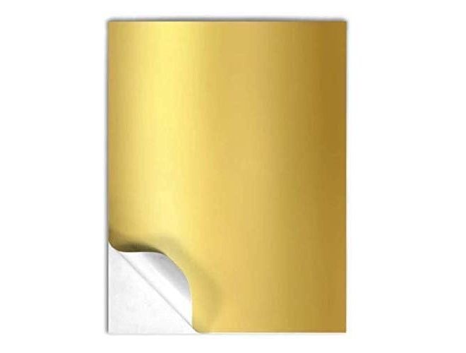 Sehgal Store A4 180 GSM Metallic Gold A4 Self-Adhesive Sticky Sheets for Creative Crafts and Projects Pack Of (20) - Image 1