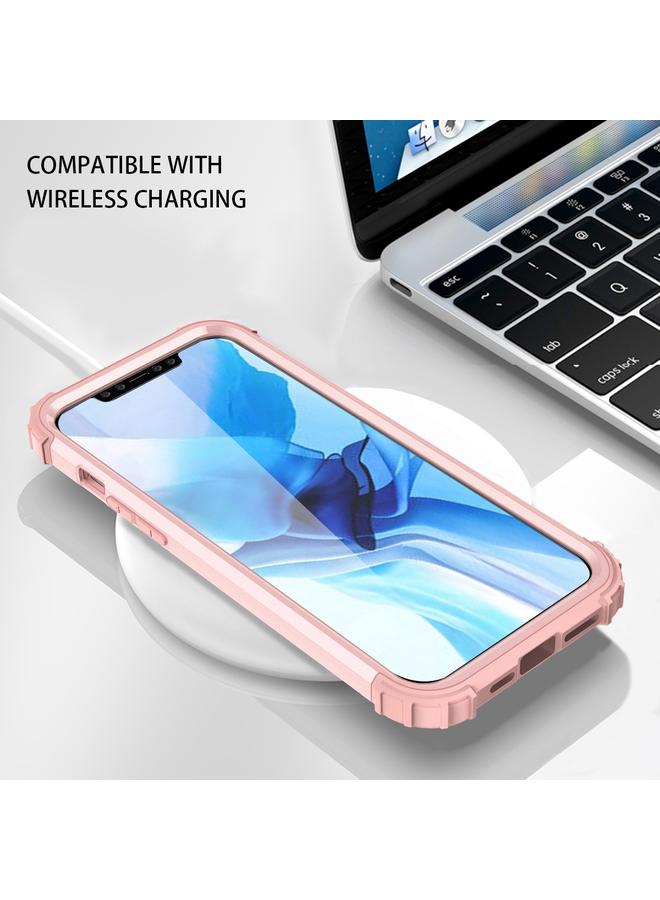 Zaboon Case For iPhone 12 Pro Max PC+ Silicone Three-piece Anti-drop Mobile Phone Protective Back Cover - Image 3