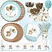 RainMeadow 193 Pc Teddy Bear Baby Shower Decorations Tableware We Can Bearly Wait Teddy Bear Plates Cups Napkins Tablecloth Straws Cutlery Serves 24 - Image 3