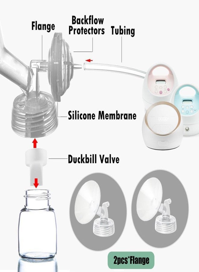 IVARONAL 2pcs 21mm Flange Compatible with Spectra S1 S2 9 Plus Synergy Gold Ameda MYA Motif Luna Breast Pump, Replacement to Spectra Pump Parts, Breast Pump Shields 21mm Replace S1 S2 Parts - Image 2