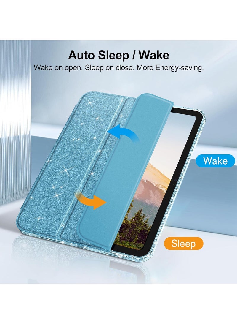 Acrylic Tablet Case for iPad Air 8 2026 (11 inch) M4, Tri-Fold Stand Cover with Pencil Holder, Auto Wake/Sleep - Image 3