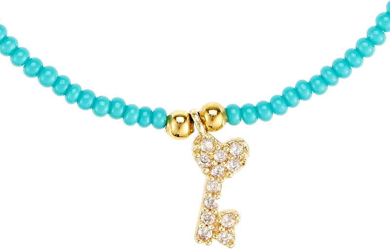 Alwan-Accessories Turquoise Stone Bracelet for Luck for Women - EE3779KEY - Image 2