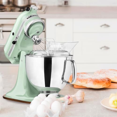 MJFAJAZF Acacia Wood Mixer Slider Mat for KitchenAid Stand Mixer Wooden Sliding Tray Compatible with Kitchen Aid 455 Qt Mixer - Image 3