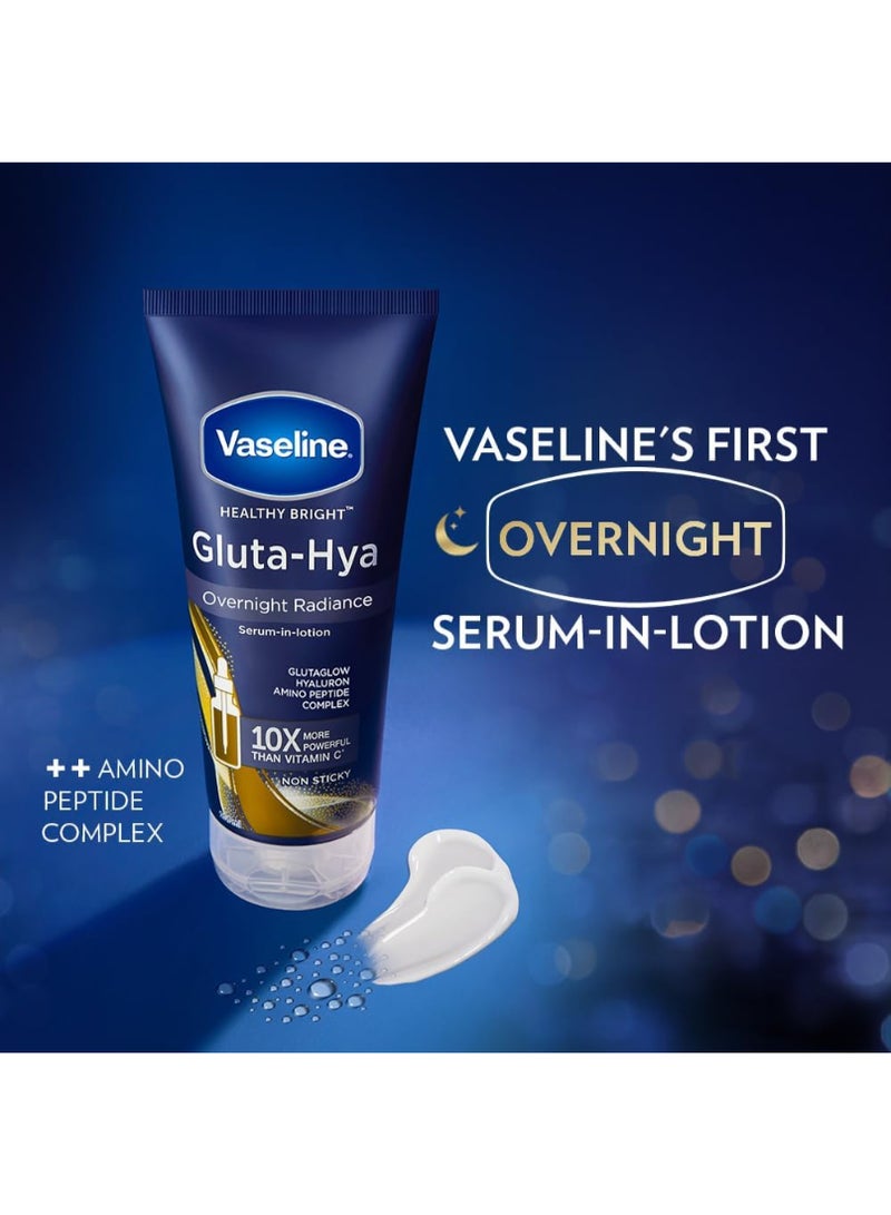 Vaseline Vaseline Gluta-Hya Overnight Radiance, Serum-In-Lotion, Boosted With Amino Peptide, 200ml - Image 3