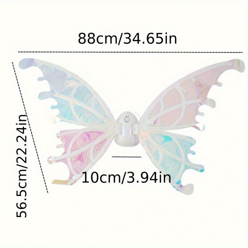 Glowing Butterfly Fairy Wings For Girl Women LED Cosplay Costume Wings With Own Battery Halloween Christmas Birthday Gift - Image 5