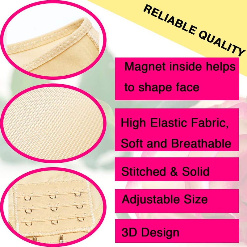 ZOQINI Reusable Chin Slimming Strap Face Lift Tape V Line Lifting Face Mask Double Chin Reducer Face Neck Slimmer Jawline Shaper Anti Snoring Snore Stopper (L) - Image 4