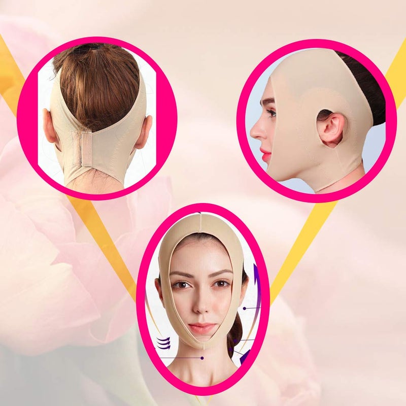 ZOQINI Reusable Chin Slimming Strap Face Lift Tape V Line Lifting Face Mask Double Chin Reducer Face Neck Slimmer Jawline Shaper Anti Snoring Snore Stopper (L) - Image 5