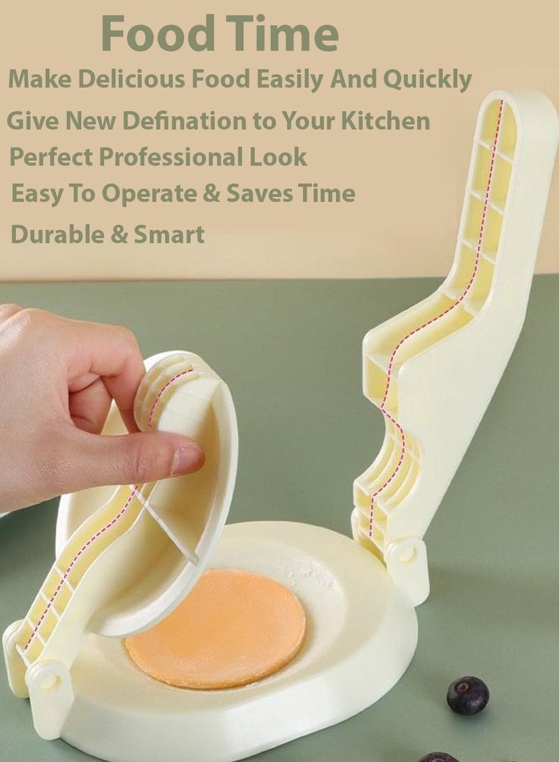 ISHWAZ Dumpling Mold Dough Presser Dumpling Skin Wrappers - Manual Hand Press Dumpling Skin Mold Fatayer And Samosa Maker, Pie Maker Ravioli Mold Dumpling Making Tool Cooking Pastry Jiaozi Maker - Image 3