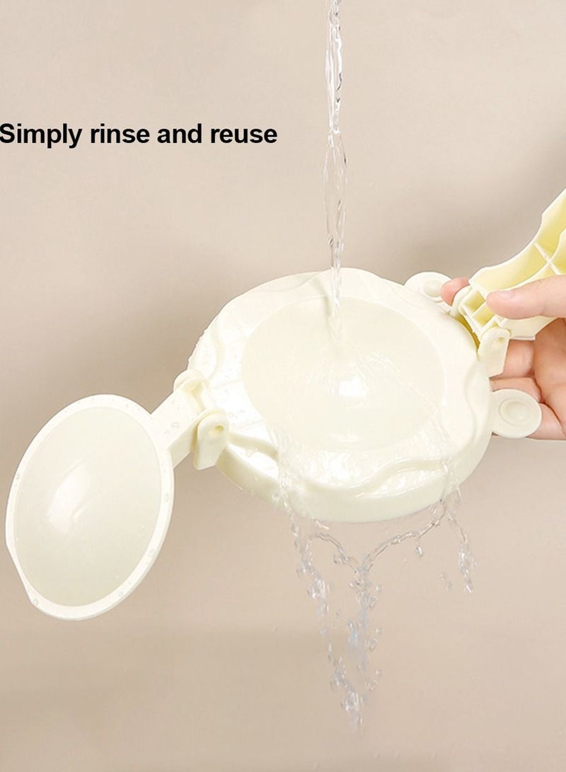 ISHWAZ Dumpling Mold Dough Presser Dumpling Skin Wrappers - Manual Hand Press Dumpling Skin Mold Fatayer And Samosa Maker, Pie Maker Ravioli Mold Dumpling Making Tool Cooking Pastry Jiaozi Maker - Image 5