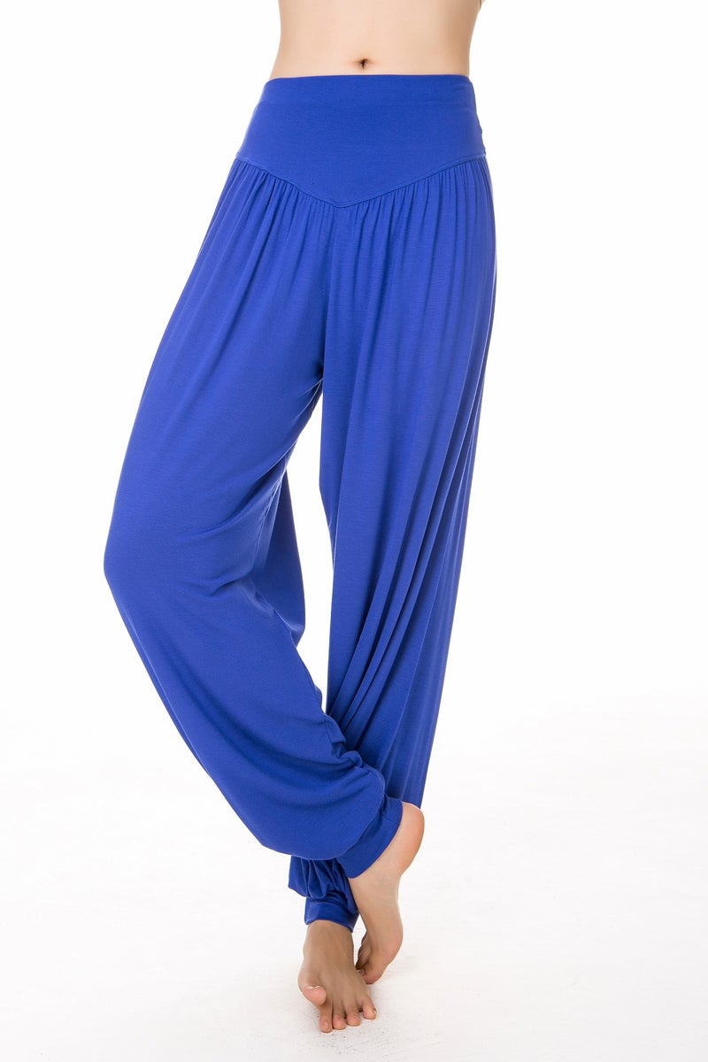 Qi Ta Women's Modal Yoga Pants Loose Dance Pants Bloomers Casual Long Pants Breathable - Image 1