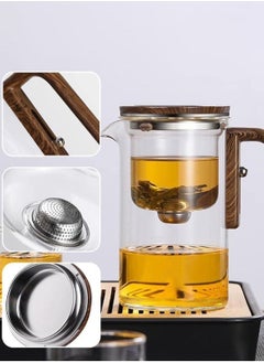 LOOPITYS 800ml Magnetic Filter Teapot - Glass Teapot, Easy to Separate Water | Harmony Teapot: Perfect for Tea Enthusiasts  - Image 5