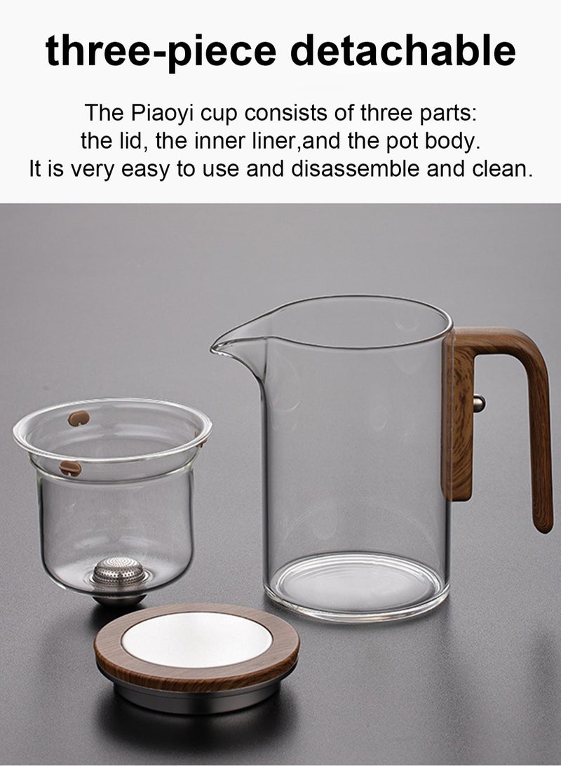 800ml Magnetic Filter Teapot - Glass Teapot, Easy to Separate Water | Harmony Teapot: Perfect for Tea Enthusiasts
