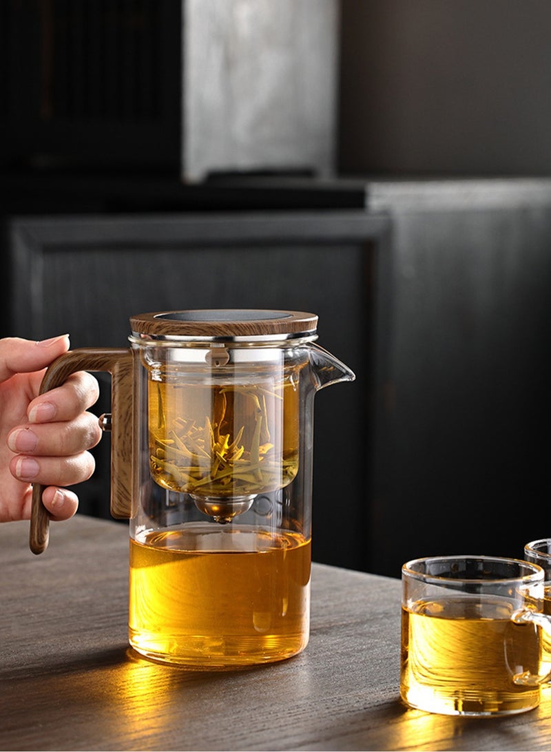 800ml Magnetic Filter Teapot - Glass Teapot, Easy to Separate Water | Harmony Teapot: Perfect for Tea Enthusiasts