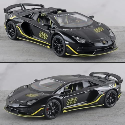 VARIYA ENTERPRISE® 1/24 Big Lamborghini Avantadoor SVJ63 Toy Car Metal Pull Back Diecast Car with Openable Door and Sound Light, Gifts Toys for Kids【 Colors As Per Stock 】 - Image 5