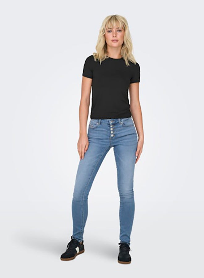 ONLY Women Short Sleeve O-Neck Top - Image 1
