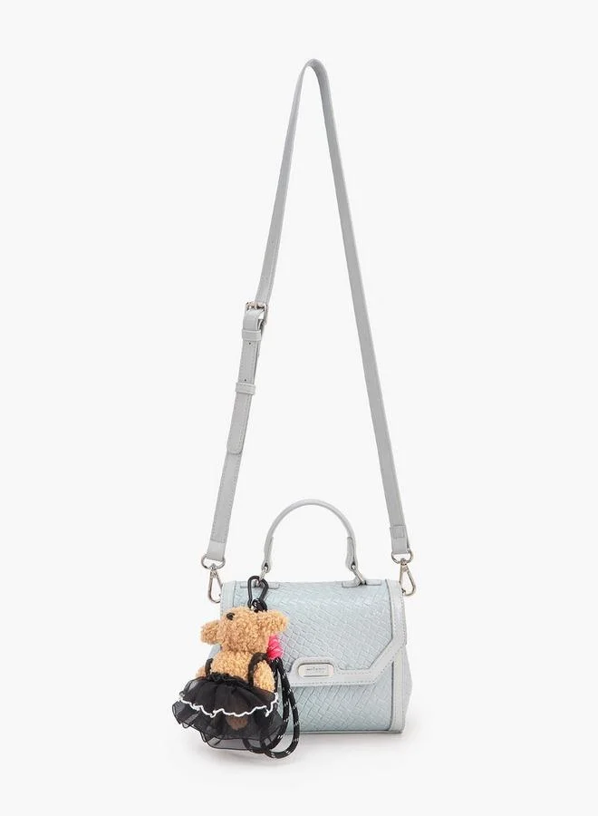 ميسي Missy Csatchel With Multiple Charms With Waffle Embossing