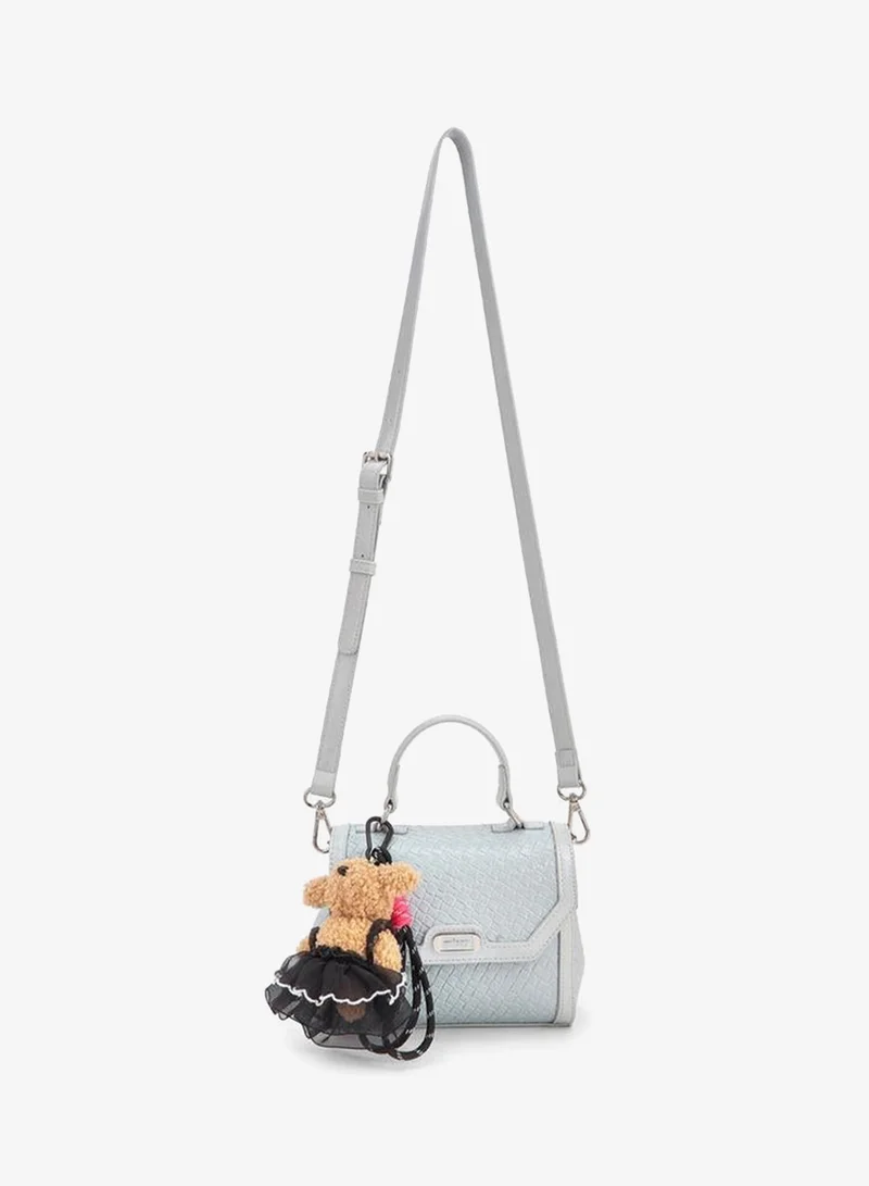 ميسي Missy Csatchel With Multiple Charms With Waffle Embossing