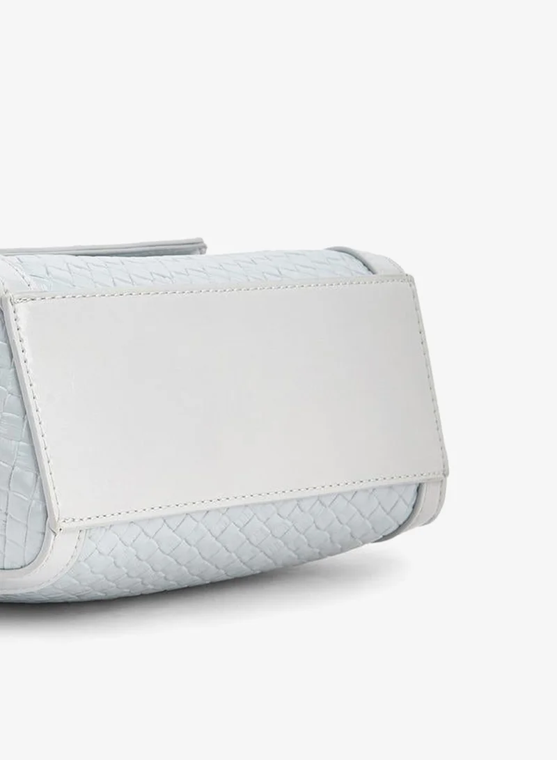 MISSY BLUE Missy Csatchel With Multiple Charms With Waffle Embossing for Women | Best Price UAE