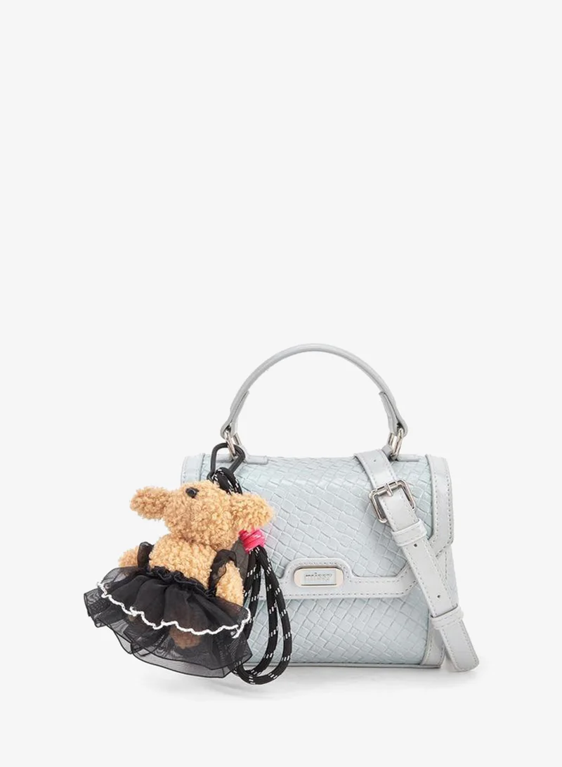 Missy Csatchel With Multiple Charms With Waffle Embossing