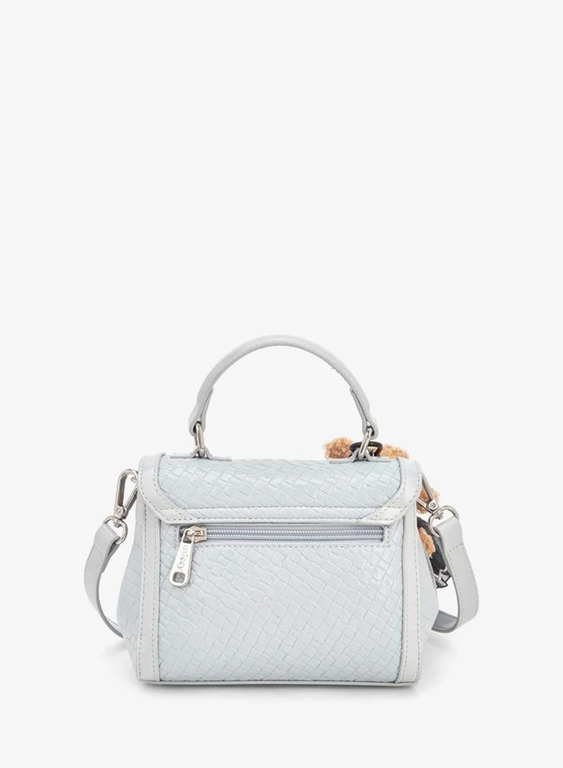 MISSY BLUE Missy Csatchel With Multiple Charms With Waffle Embossing for Women | Best Price UAE
