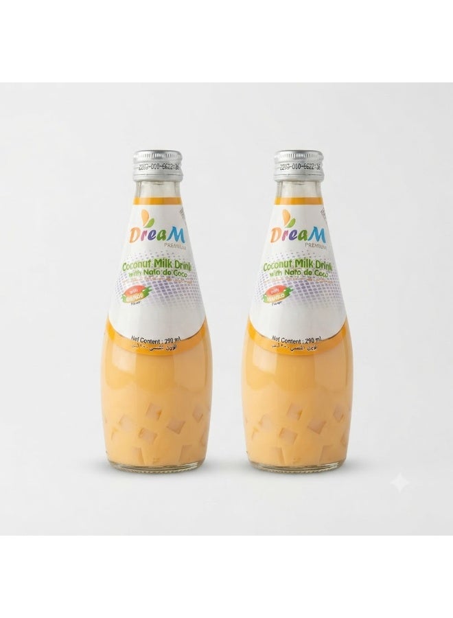 Dream Coconut Milk Drink with Mango - 290ml (Pack of 2) - Image 1