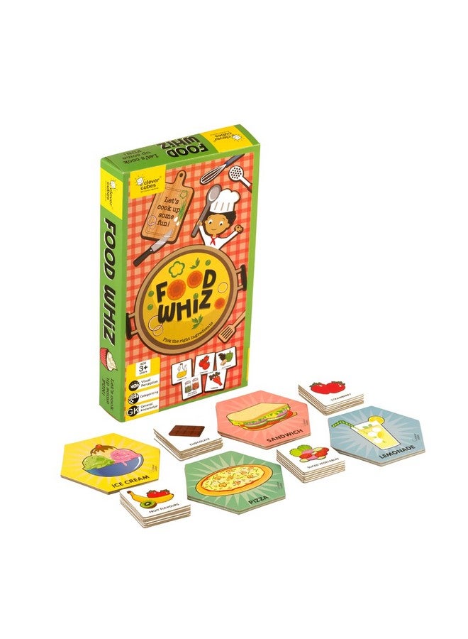 Clever Cubes Food Whiz, Activity Games, Fun Learning Games for Kids, Perfect for Gifts, Multicolour - Image 1