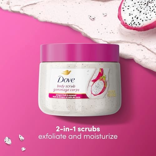 Dove Body Scrub Dragon Fruit Coconut Cream Body Scrub Exfoliates and Deeply Nourishes for Smooth Radiant Skin 15 oz - Image 3