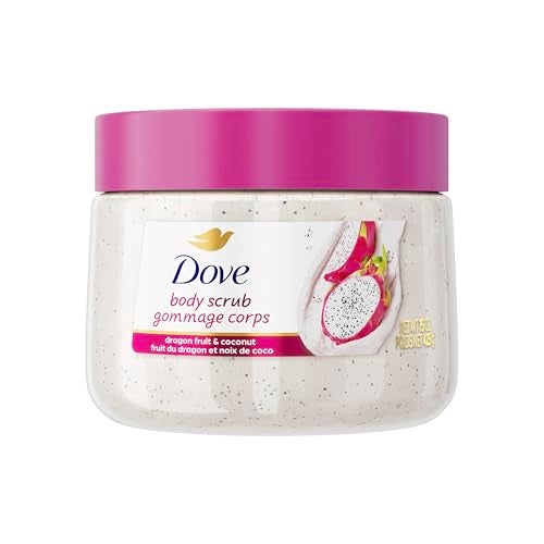 Dove Body Scrub Dragon Fruit Coconut Cream Body Scrub Exfoliates and Deeply Nourishes for Smooth Radiant Skin 15 oz - Image 1